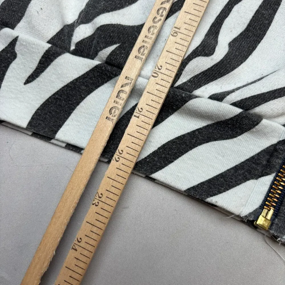 Aviator Nation Classic Zebra Velvet Stripe Hoodie Sweatpants Set Youth 14